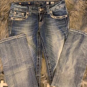MissMe signature slim boot cut jeans Sz 28